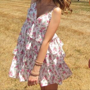 Altar’d State floral pink dress